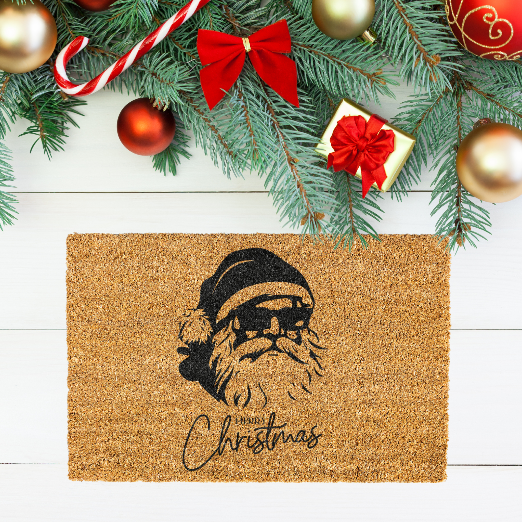 Badass Santa Welcome Mat