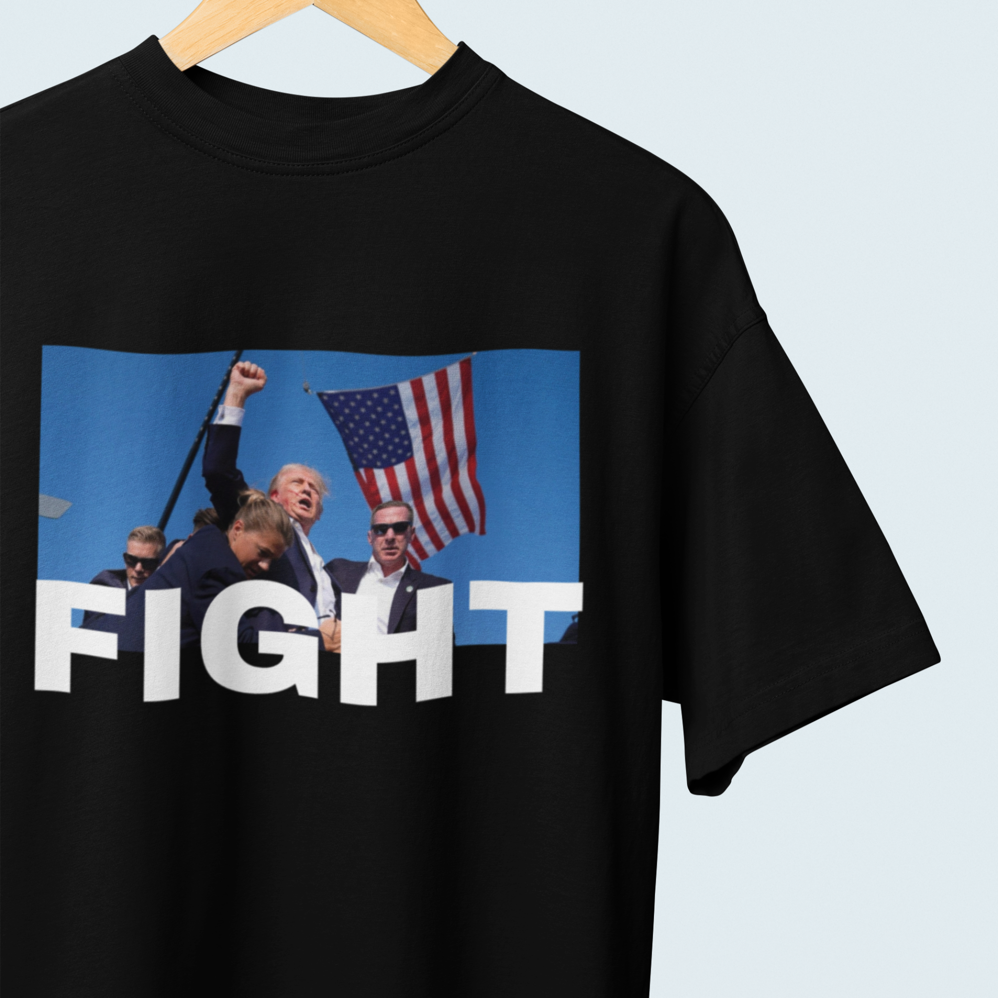 FIGHT T-Shirt - Iconic Trump Photo Tee