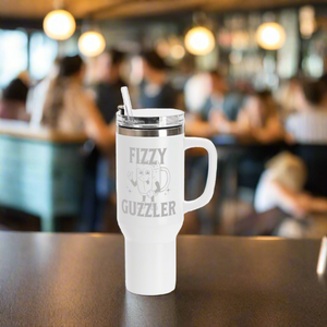 Fizzy Guzzler 40 oz w/ Handle Tumbler