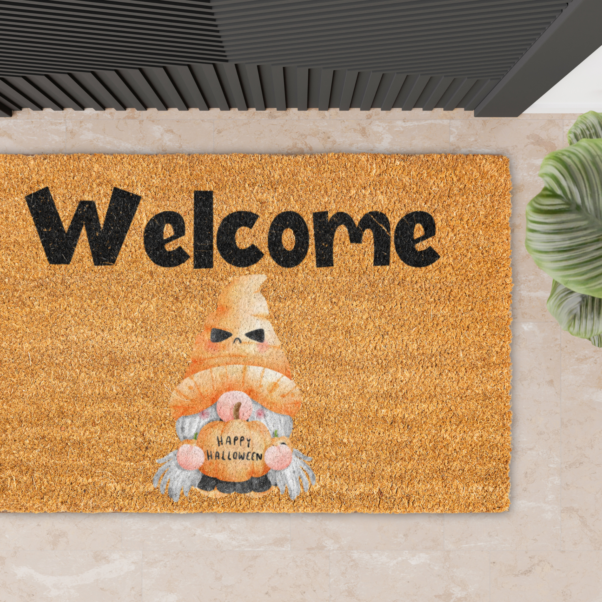 Welcome Halloween Gnome Welcome Mat