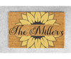 Custom Spring Sunflower Doormat