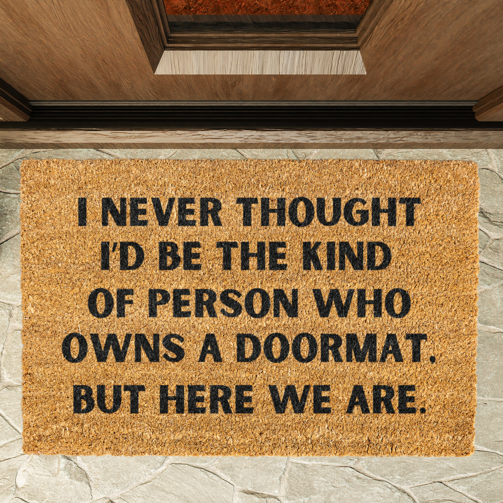 'I Never Thought' Welcome Mat