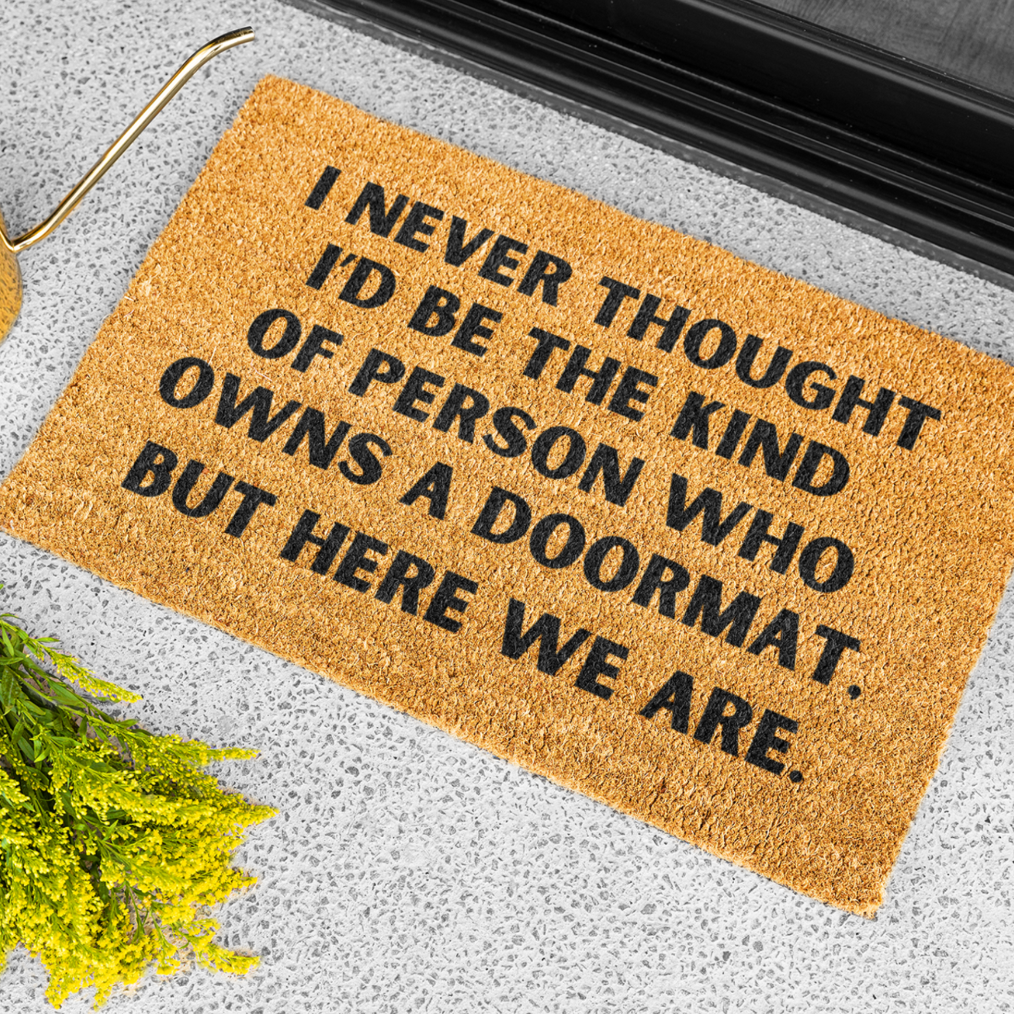 'I Never Thought' Welcome Mat