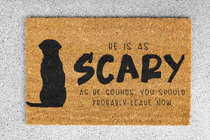 Scary Dog Custom Doormat