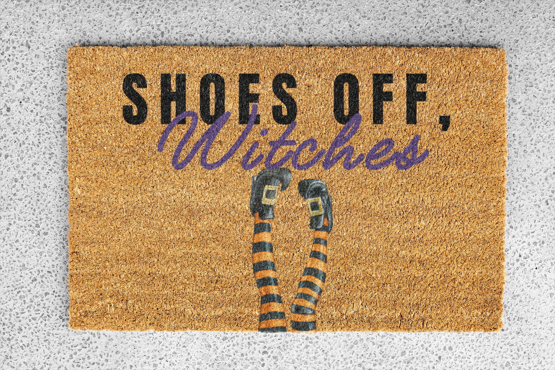 Shoes Off, Witches Coir Welcome Mat