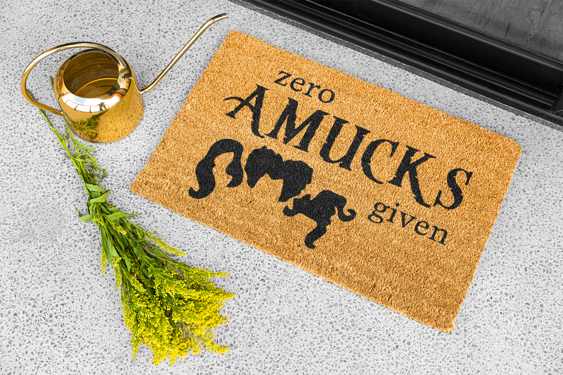 Zero Amucks Given Coir Welcome Mat