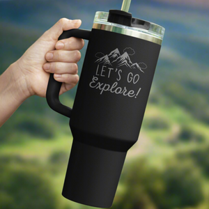 Let's Go Explore 40 oz Laser Engraved Tumbler