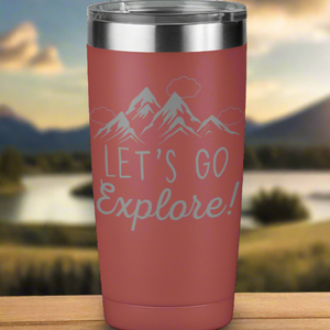 Let's Go Explore 20 oz Laser Engraved Tumbler