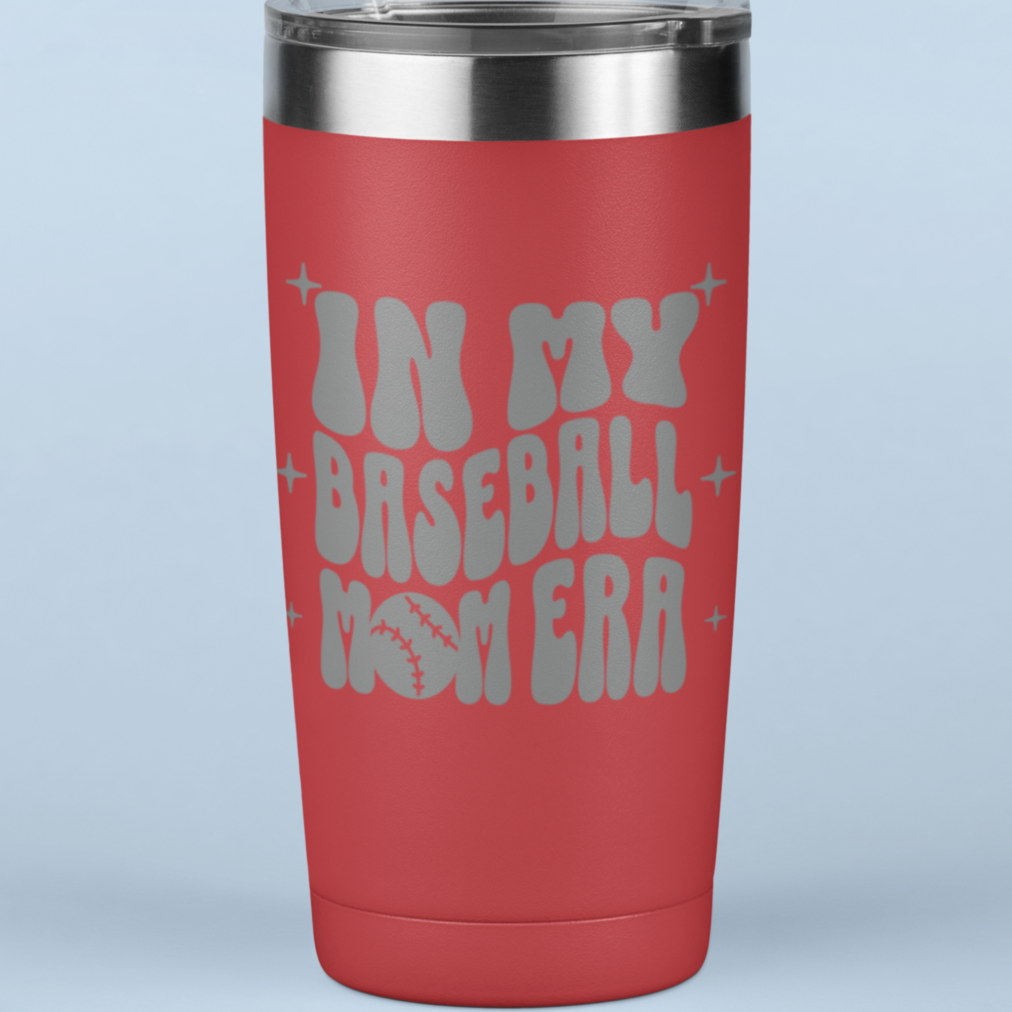 In My Baseball Mom Era 20 oz Laser Etched Tumbler