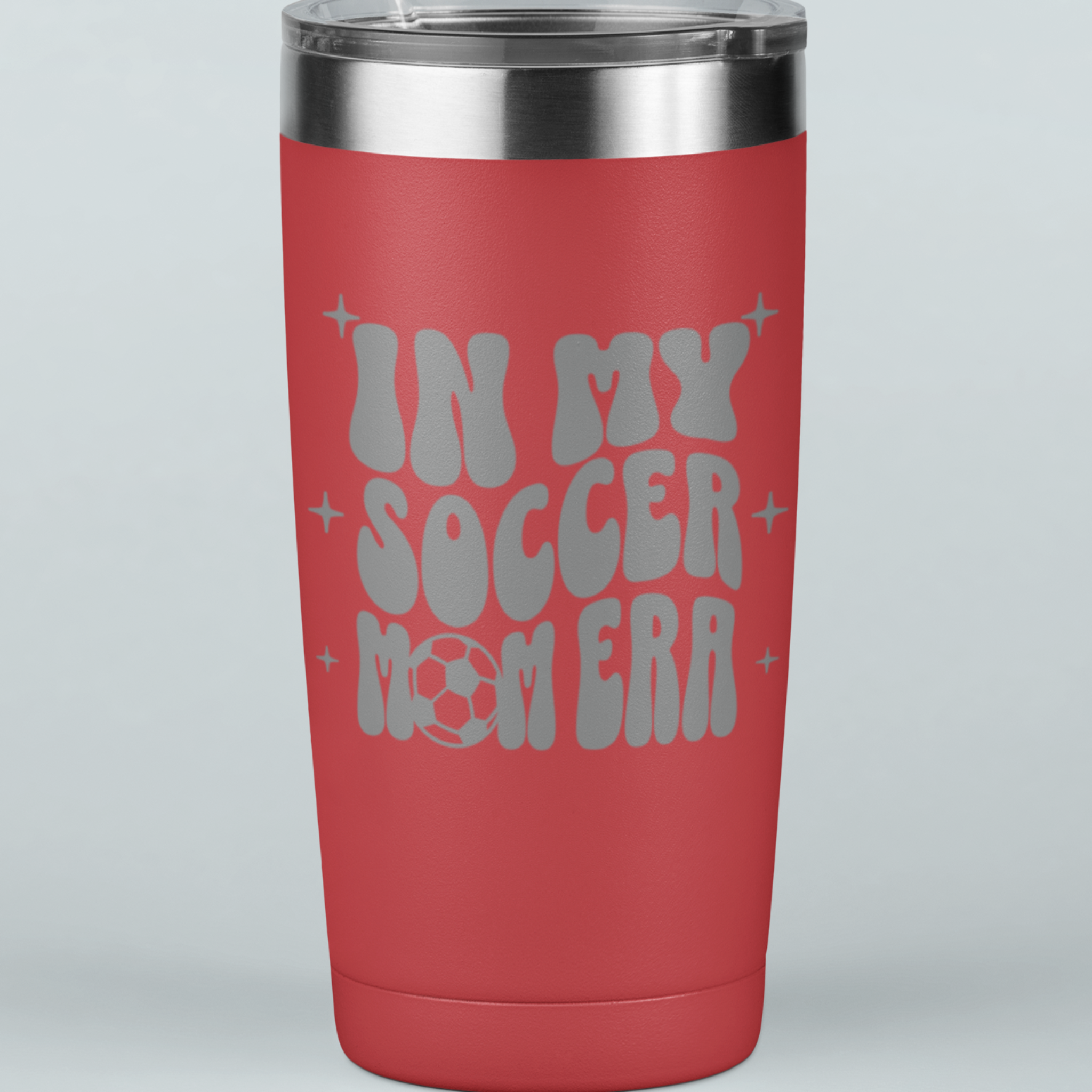 In My Soccer Mom Era 20 oz Laser Etched Tumbler