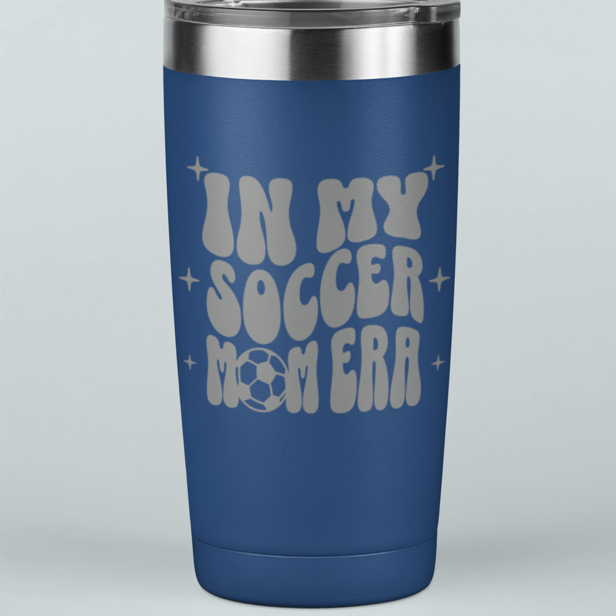 In My Soccer Mom Era 20 oz Laser Etched Tumbler