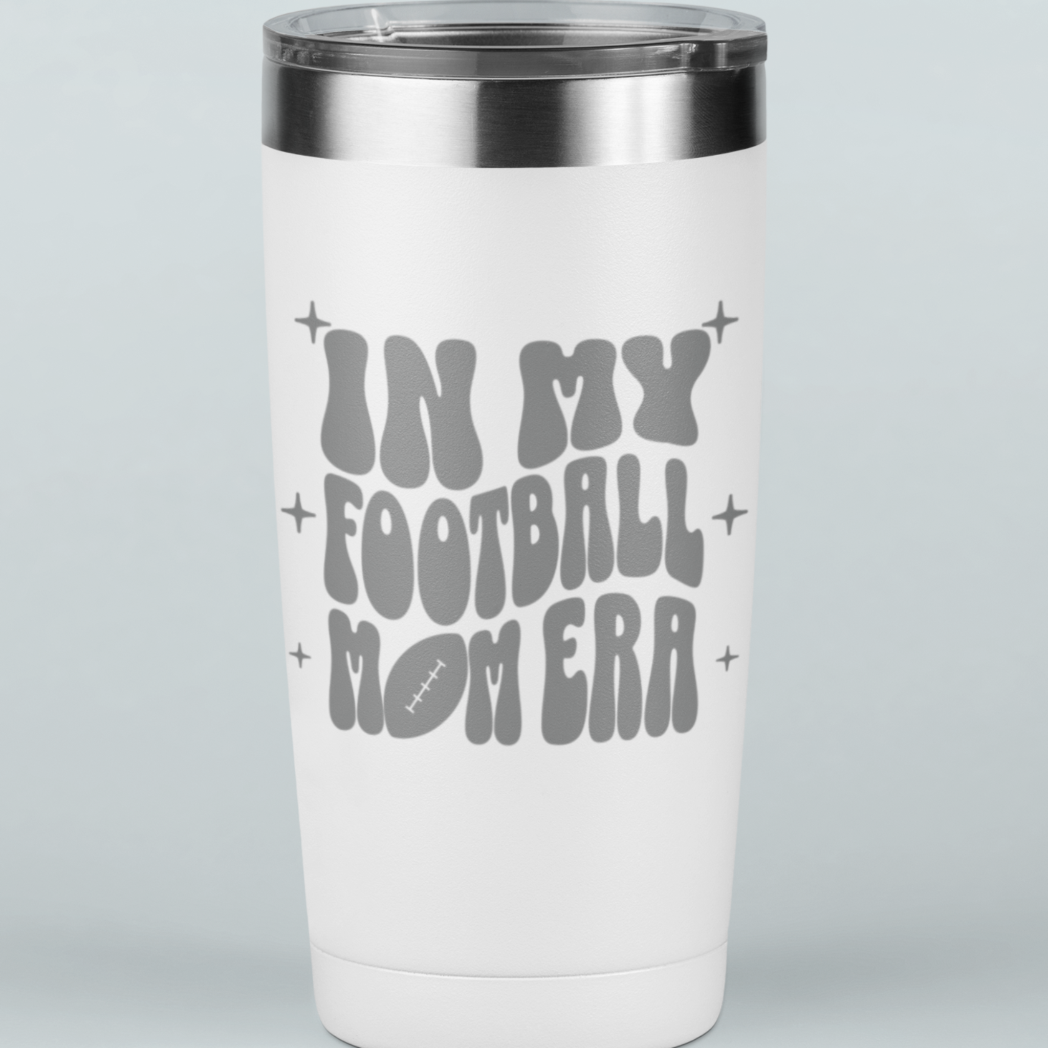 In My Football Mom Era 20 oz Laser Etched Tumbler