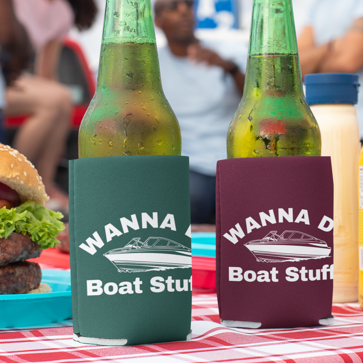 Wanna Do Boat Stuff - Funny Drink Huggies