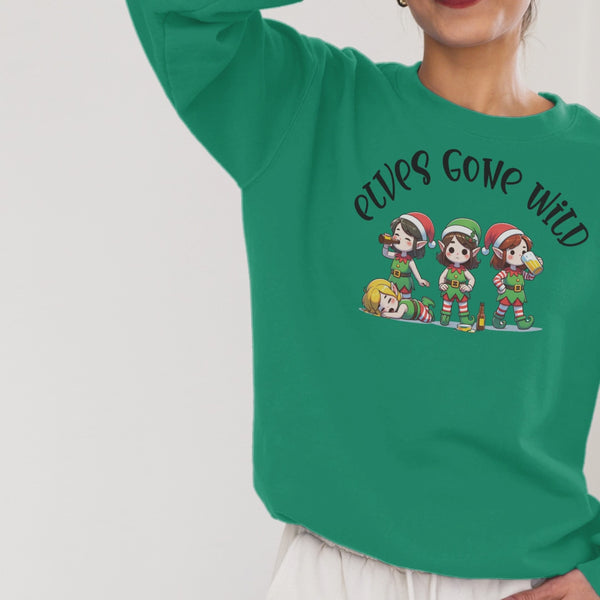 Elves Gone Wild Sweatshirt