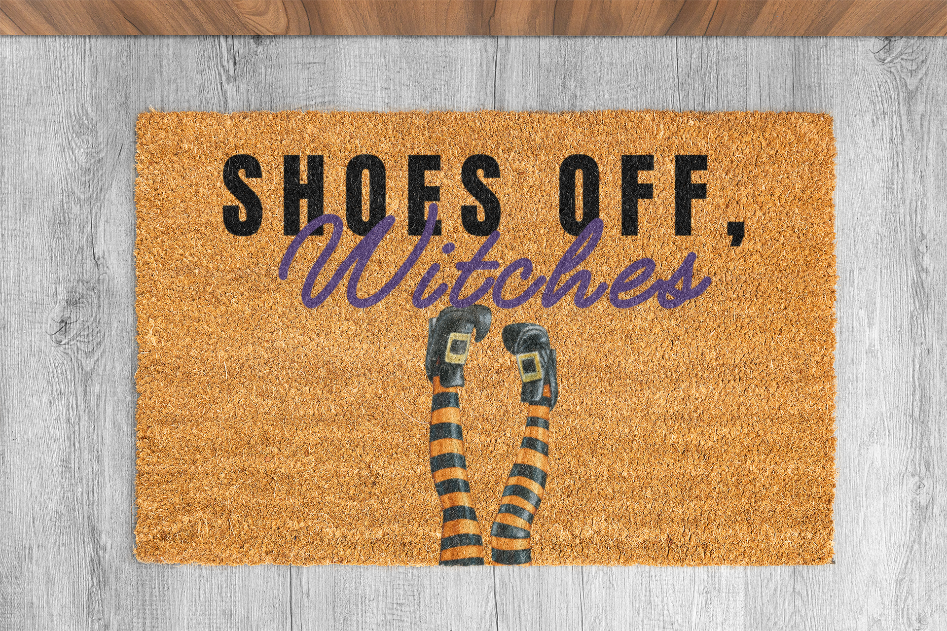 Shoes Off, Witches Coir Welcome Mat