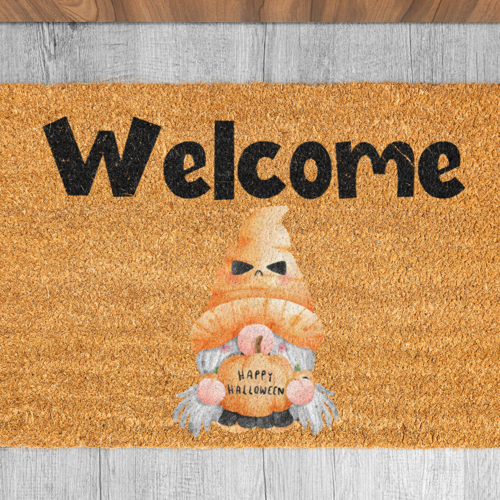 Welcome Halloween Gnome Welcome Mat