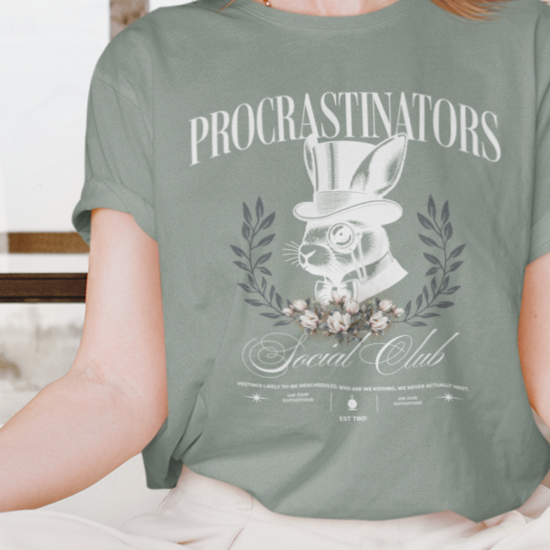 Procrastinators Social Club Oversized T-Shirt