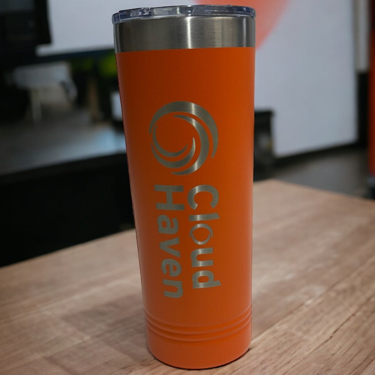 22 oz Laser Etched Skinny Custom Tumbler