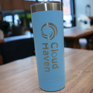 22 oz Laser Etched Skinny Custom Tumbler