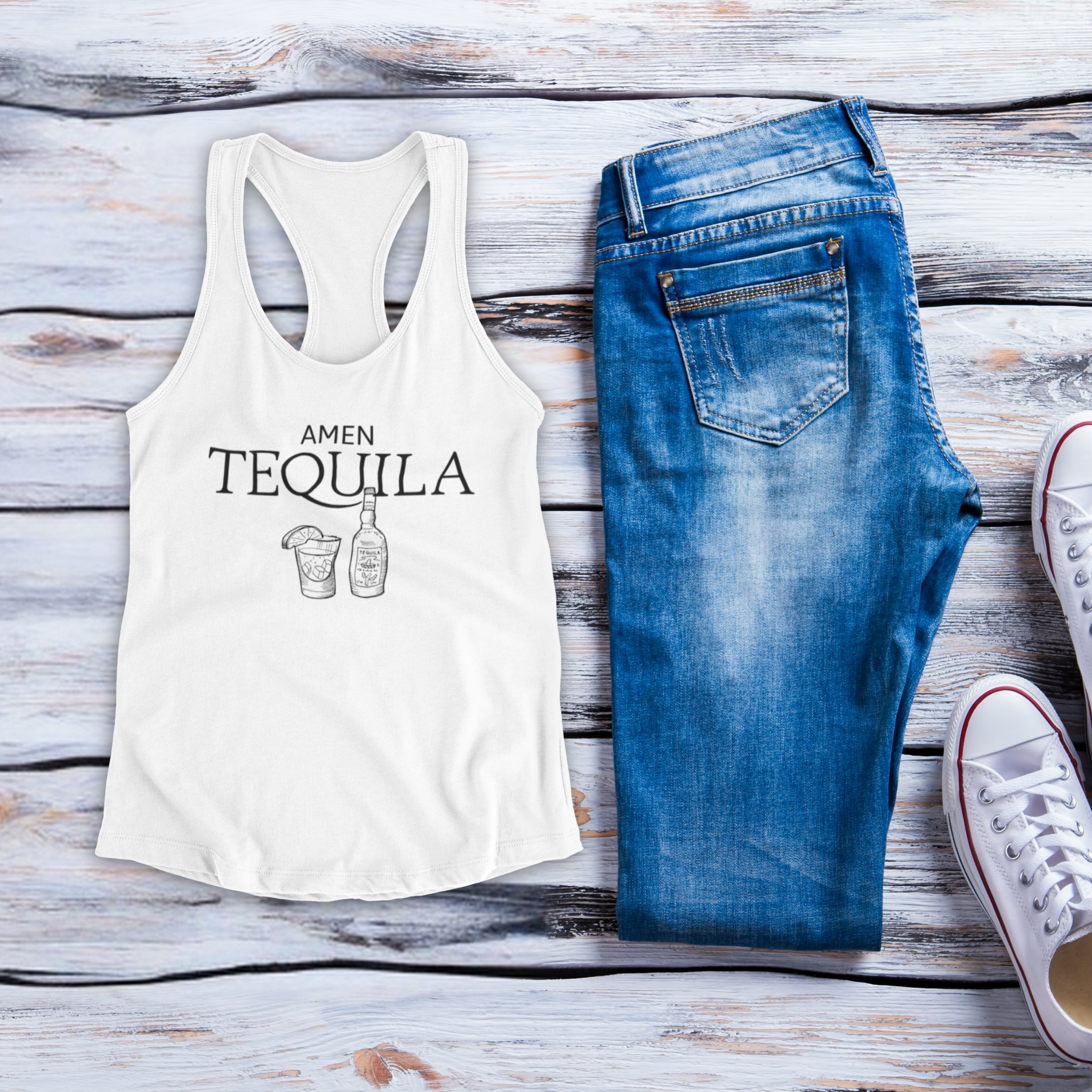 Amen Tequila Racerback Tank